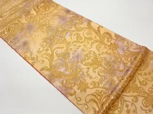 引箔更紗模様織出し袋帯